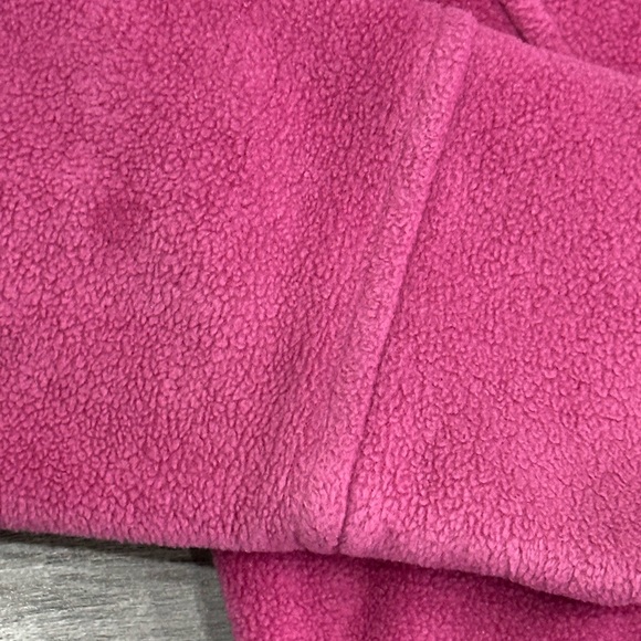 Columbia Girls Kids Youth Medium Full Zip Fleece Jacket Hoodie Kangaroo Pocket - Picture 6 of 8